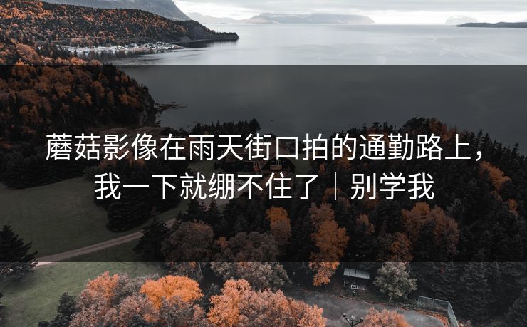 蘑菇影像在雨天街口拍的通勤路上,我一下就绷不住了|别学我 蘑菇影像在雨天街口拍的通勤路上,我一下就绷不住了|别学我